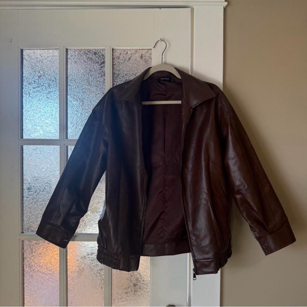 Brown Leather Jacket - image 1